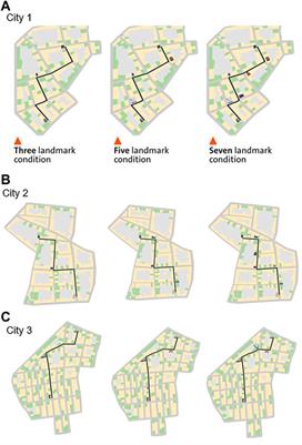 Frontiers | The effect of landmark visualization in mobile maps on